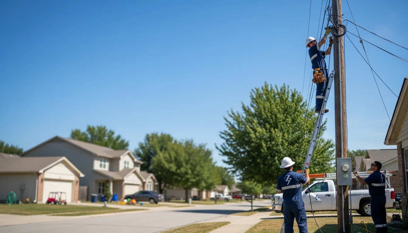 Residential electrician providing installation services in Coello, IL